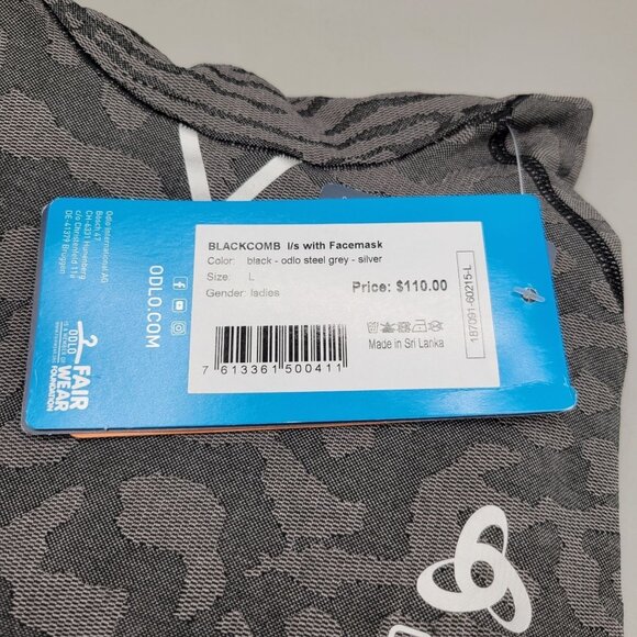 Odlo TCS Performance Slim Fit Blackcombe Facemask Womens Size Large - Picture 7 of 14